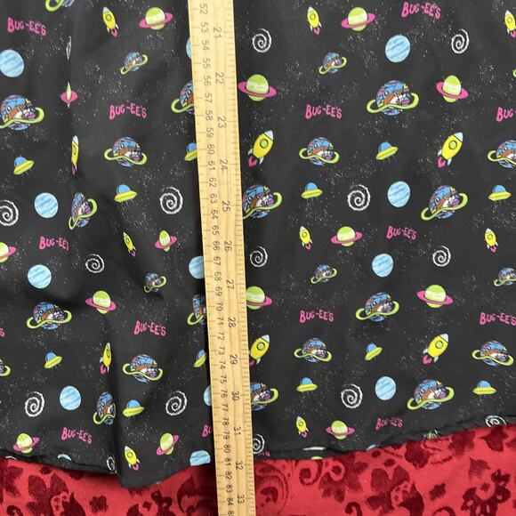 Buc-ees Space Camp Shirt Mens 2XL Black UFO Space Ships Planets Button - Picture 6 of 8